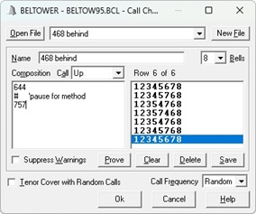 Call Changes Editor