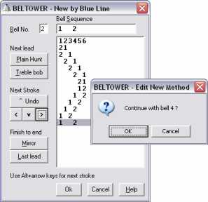 Method by blue line
