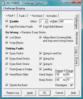 Striking Challenge Advanced Settings