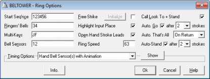 Options dialog