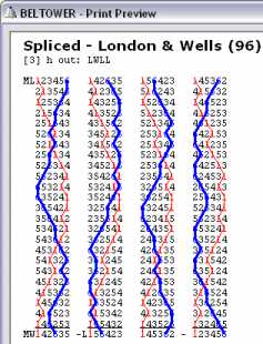 Print Spliced in Columns