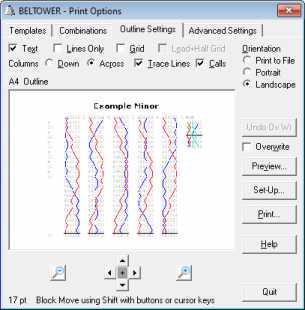 Print Options: Outline